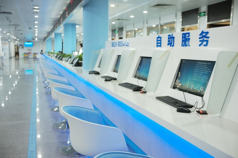 天河海关政务公开专区之自助办理设备