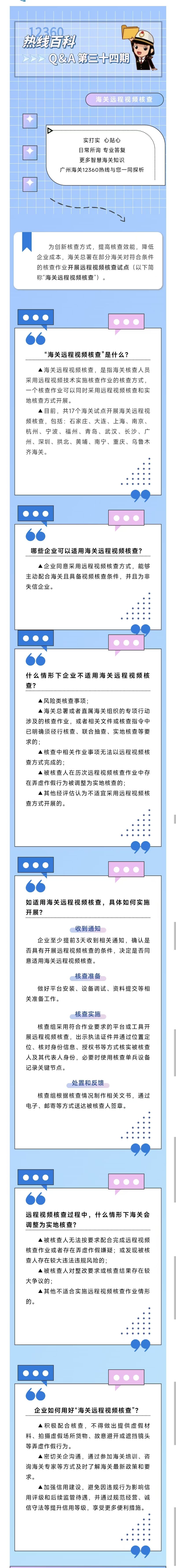 海关远程视频核查小贴士